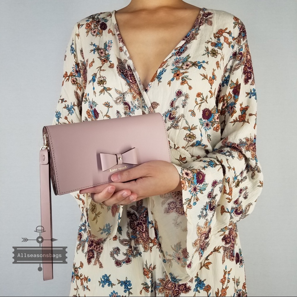 Kate spade Linney Baldwin Street Dusty Pink Wallet - Picture 2 of 7